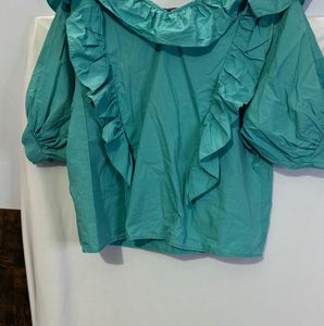 Ruffle Detail Top