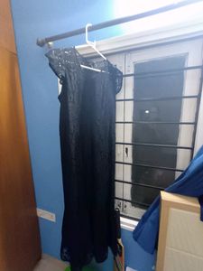 Black Net Gown