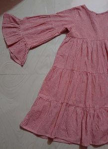 Pinterest Comfy Dress With Colour Red And White