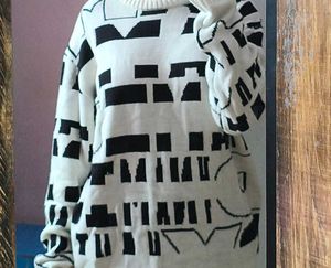 Patterned Knit Sweater