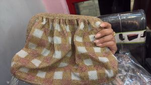 Vintage Beaded Floral Clutch