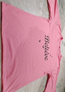 Pink Oversized Tee