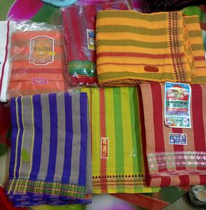 Handloom Fabric Cotton Dhoti Jode ,Any One