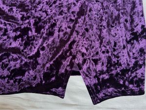 Purple Bodycon Velvet Dress