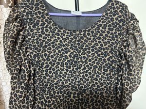 Leopard Print Midi Dress