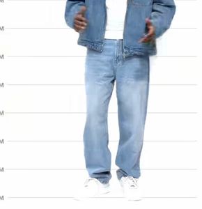 zudio Men's Light Wash Straight Leg Jeans