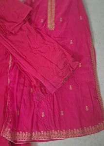 Pink Embroidered Kurta Set