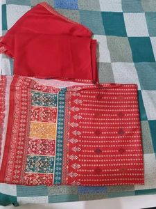 Cotton Silk Printed  Suit