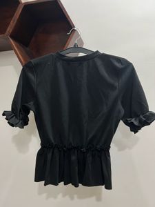 Boohoo Ruffle Crop Top