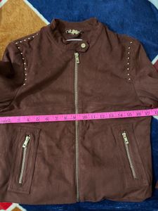 Madame Biker Jacket Brown Women Suede