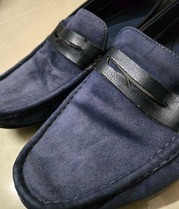 Blue Suede Loafers