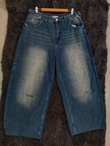 Wide Leg Denim Jeans