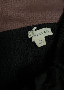 Black Crinkle Babydoll Dress