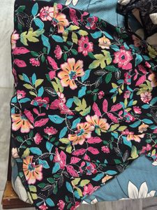 Floral Print Wrap Dress