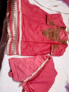 Pink Embroidered Kurta Set
