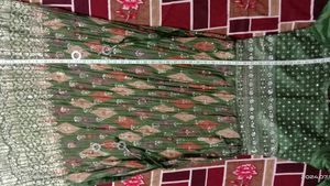 Olive Green Embellished Salwar Suit