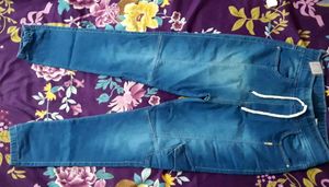 Ladies Denim Jogger Cargo