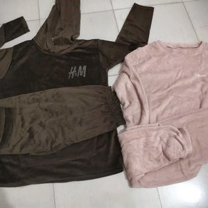 combo woolen night suit