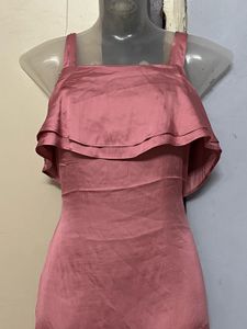 H&amp;M Branded Pink Ruffled Mini Dress