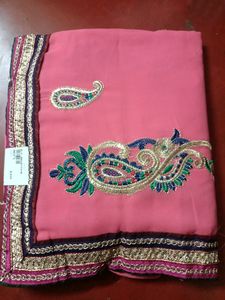 New Pink Saree
