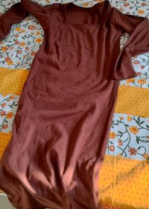 Brown Midi Dress