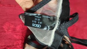 Floral Embroidered Thong