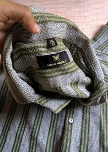 Striped Short Sleeve Button Down