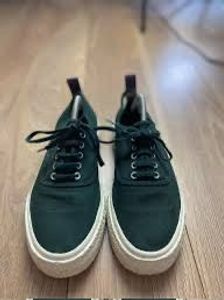Green Canvas Sneakers