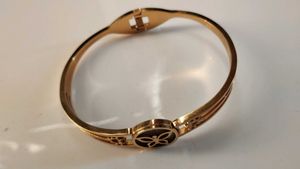 Gold Tone Butterfly Bracelet
