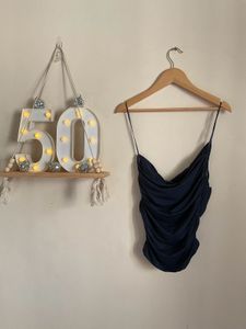 STUNNING BLUE ZARA TOP!🦕