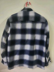Blue And White Check Shirt/Jacket
