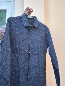 Stylish Blue Patterned Shirt