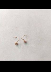 22k Pure Gold Dimond Nose/Ear Pin 1 Pair