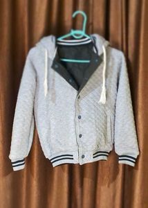 Reversible Hooded Jacket with Multiple pockets Siz