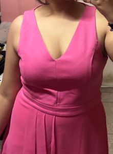 Pink Asymmetrical Dress