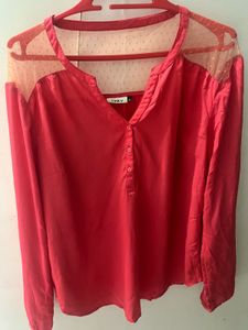 Only Pink Full Sleeves Top