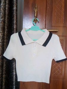 Retro-Chic Knit Polo