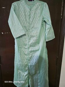 Elegant Green Kurta FITS(34-36)