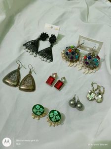 pretty 8 earrings ethnic & western combo