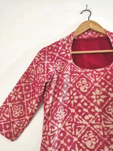 Rust Printed Kurti ( Women)
