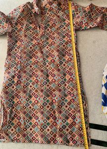 Designer mens kurta, multicolour, small size