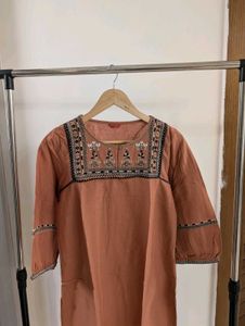 Boho Embroidered Long Sleeve Dress