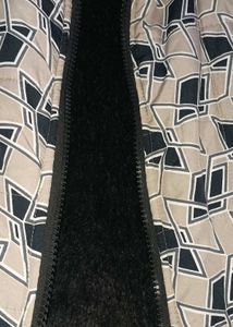 Patterned Fleece-Lined Vest