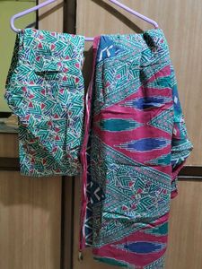Pink Printed Kurta Set