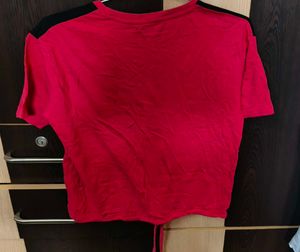 Red 'Mindset' Graphic Tee