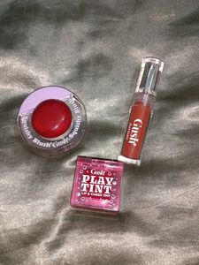 Gush Beauty Lip And Cheek Combo Of 3