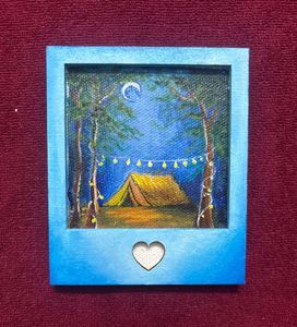 Set of 6 Small Canvas Framed Painting