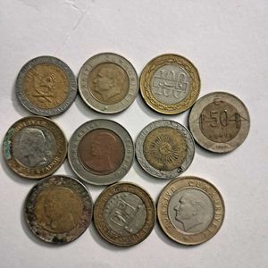 10BiMetallicForeignCoins