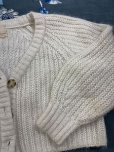 Cream Knit Cardigan