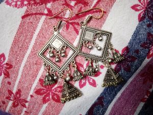 Oxidized earrings